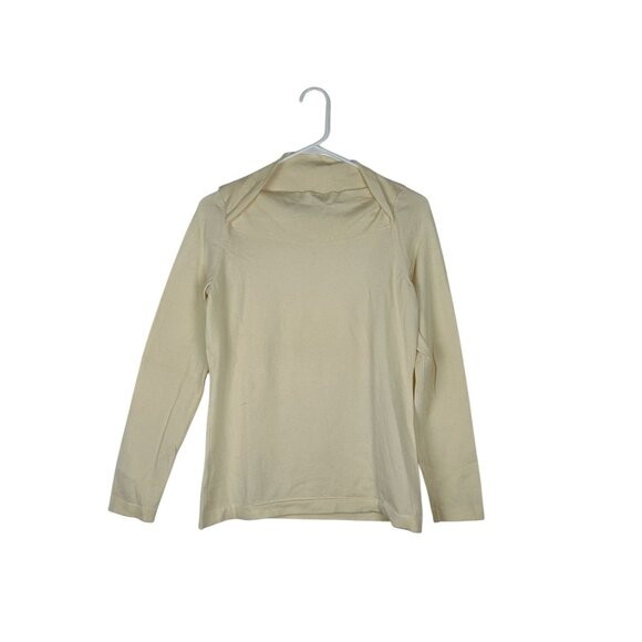 Banana Republic Sweaters - Banana Republic Womens Extra Fine Merino Wool Blend Cream Long Sleeve Top M
